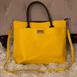 Yellow Tote Bag Genuine Leather (Made in Italy)